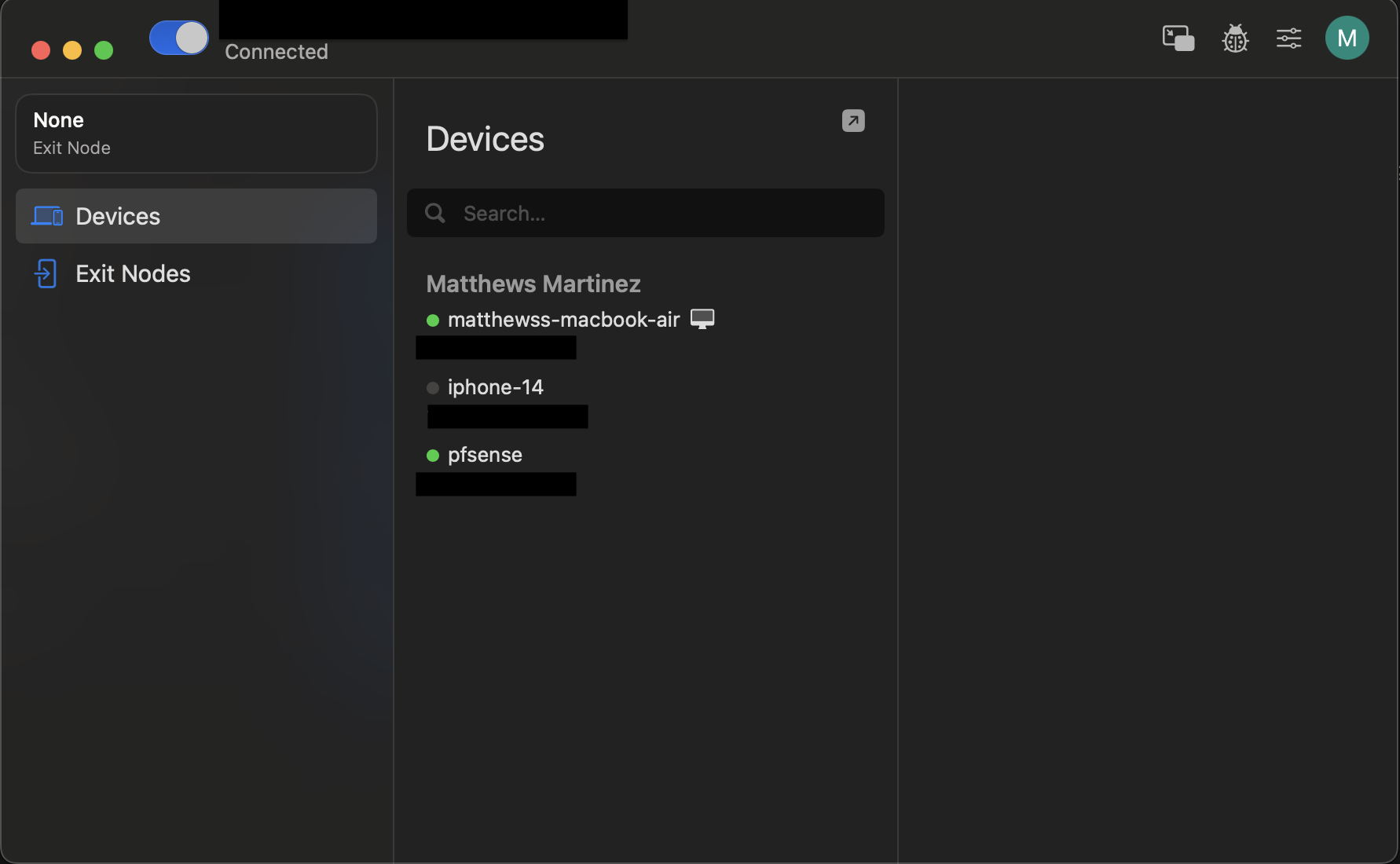 Tailscale VPN on pfSense screenshot